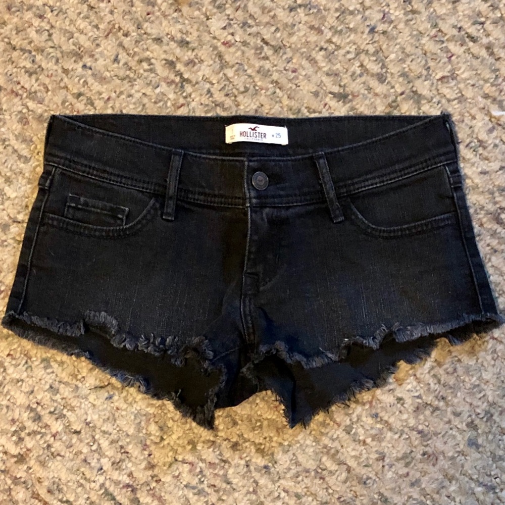 Hollister Black Jean Shorts
